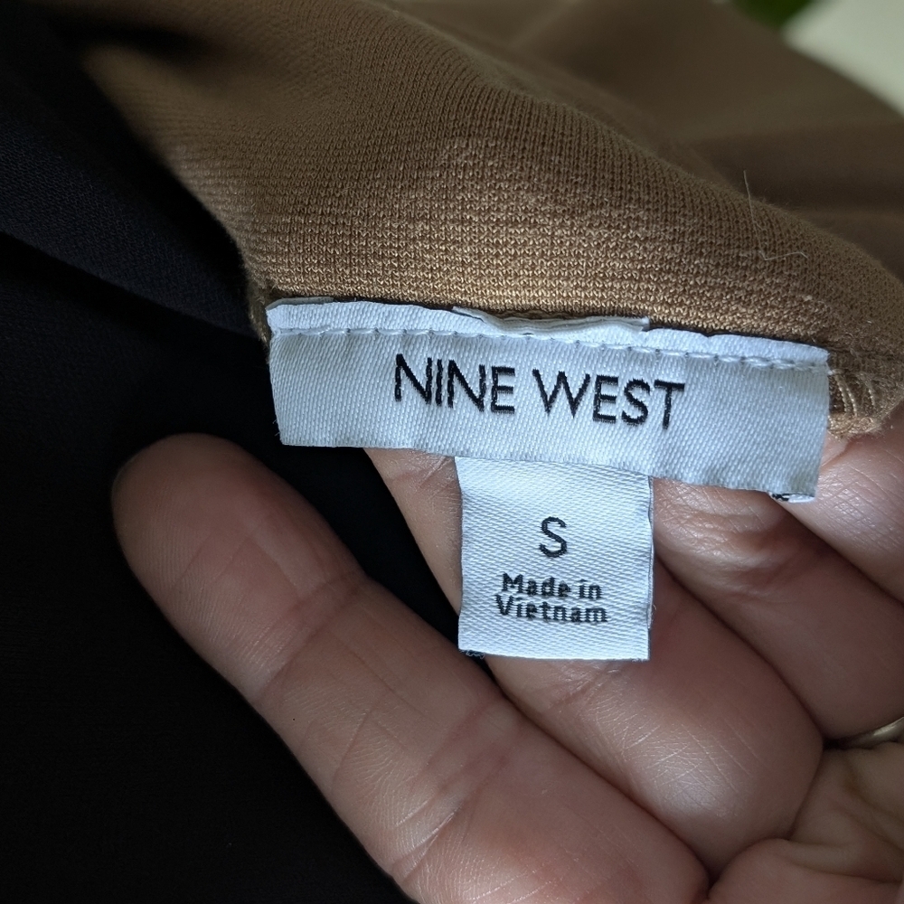 Nine West Women's Size XS Stretchy Tan Midi Skirt - Picture 7 of 9